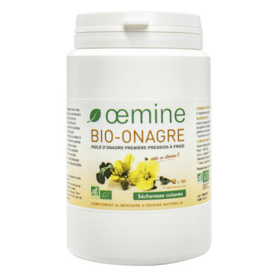 OEMINE  Bio-Onagre Confort F&eacute;minin 180 Capsules - Pot 1