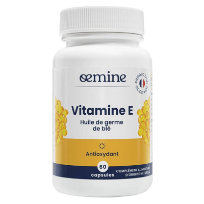OEMINE  Vitamine E Antioxydant 60 Capsules - Pot 1