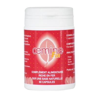 OEMINE  Fer 60 Capsules - Pot 60 capsules