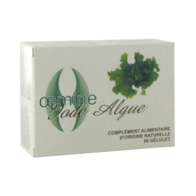OEMINE  Iode Algue apport d'iode v&eacute;g&eacute;tal titr&eacute; 60 G&eacute;lules