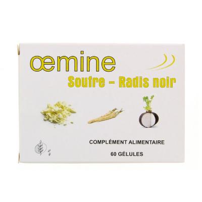 OEMINE  Soufre Radis-Noir sp&eacute;cial d&eacute;tox 60 G&eacute;lules