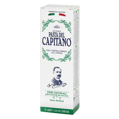 PASTA DEL CAPITANO  Dentifrice Natural Herbs 75ml - Tube 75 ml