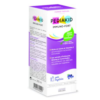 PEDIAKID Immuno-fort Sirop Gout Myrtille 250ml 