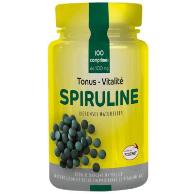 PHARMUP Spiruline Tonus Et Vitalite Bio 100 Comprimes 500mg Pharm'Up