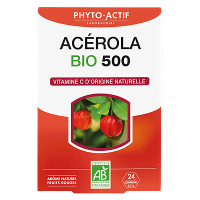 PHYTO ACTIF  Acerola Bio 500 - 24 comprim&eacute;s