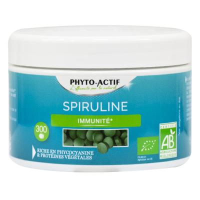 PHYTO ACTIF Spiruline bio 100% naturelle 300 Phyto-Actif