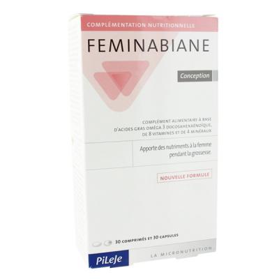 PILEJE  Feminabiane Conception 30 comprim&eacute;s + 30 capsules