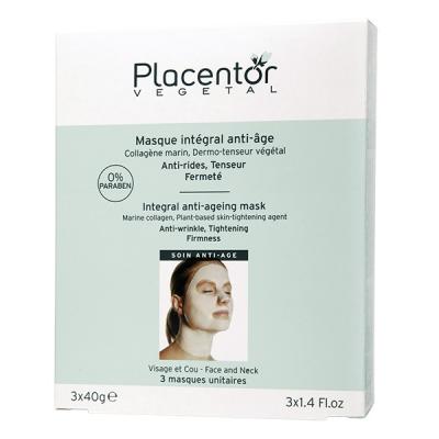 PLACENTOR  V&eacute;g&eacute;tal Masque Integral AntiAge Visage Et Cou 3 Sachets 40 g