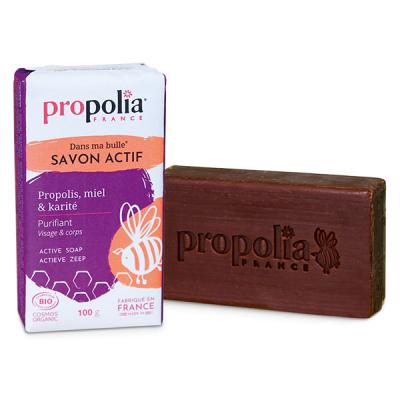 PROPOLIA Savon actif certifi&eacute; Bio Propolis, Miel et Karit&eacute; 