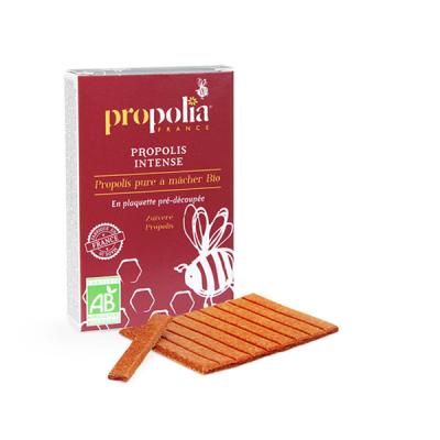PROPOLIA Propolis pure &agrave; m&acirc;cher bio en plaquette