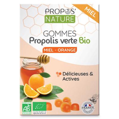 PROPOS NATURE Gommes Propolis Verte Miel Et Orange Bio 45g Propos'Nature