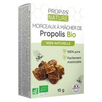 PROPOS NATURE Gommes Propolis Pure &Agrave; M&acirc;cher Bio 10 G - 