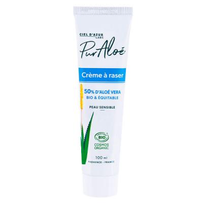 CIEL D AZUR Cr&egrave;me &Agrave; Raser &Agrave; L'alo&eacute; V&eacute;ra Bio Puraloe - Le Flacon De 100ml