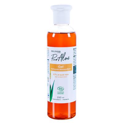 PUR ALOE Gel nettoyant  demaquillant a l'Aloe Vera Bio - 250 ml