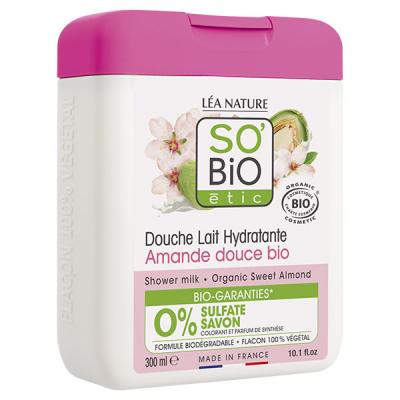 SO BIO ETIC So'Bio &Eacute;tic Douche Amande et Miel 300 ml - Lot de 4