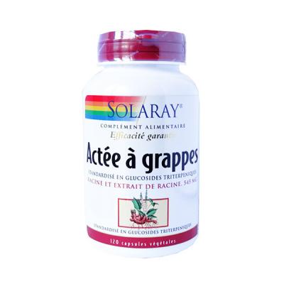 SOLARAY Actee a grappes noires 545 mg - 120 capsules