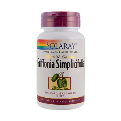 SOLARAY Griffonia Simplicifolia 50 Mg - Sommeil Et Moral 60 Capsules - 