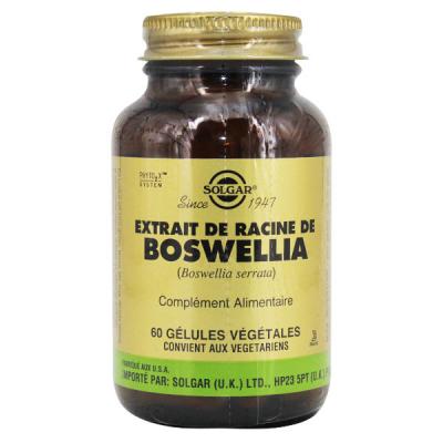 SOLGAR Extrait De R&eacute;sine De Boswellia, 60 Veggie Caps -