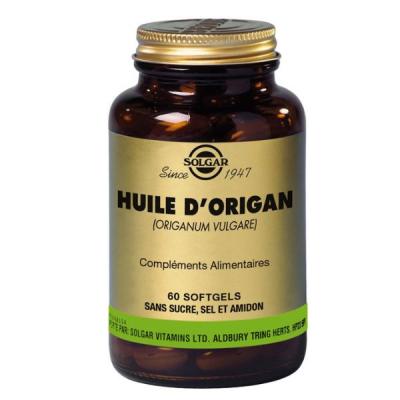 SOLGAR  Huile d'Origan Sauvage Origan V&eacute;g&eacute;tal 60 Perles