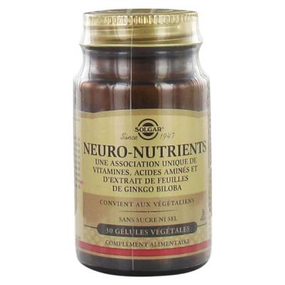SOLGAR  Neuro Nutriments 30 G&eacute;lules 30 Units