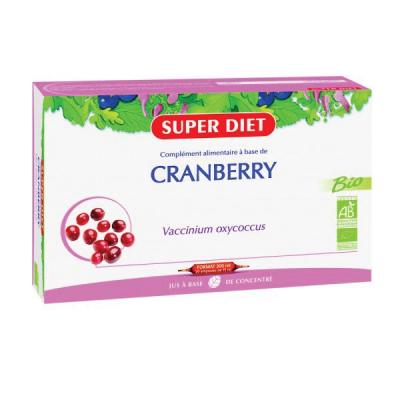 SUPERDIET  Cranberry Bio, 20 ampoules de 15ml