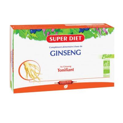 SUPERDIET  Ginseng Bio Super Diet 20 ampoules de 15ml soit 300ml