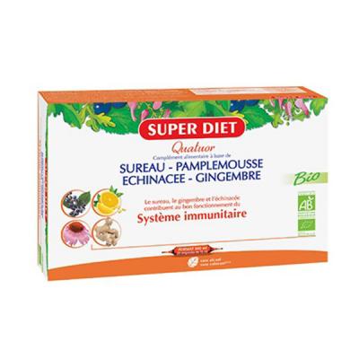 SUPERDIET Quatuor Bio Systeme Immunitaire 20 Ampoules 