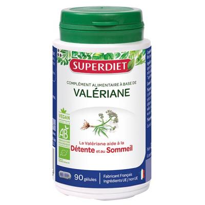 SUPERDIET  Val&eacute;riane Bio - 90 G&eacute;lules - Bo&icirc;te 90 g&eacute;lules