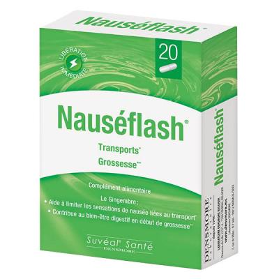 DENSMORE  Naus&eacute;flash - Anti Naus&eacute;e - Grossesse, Transport - 20 g&eacute;lules