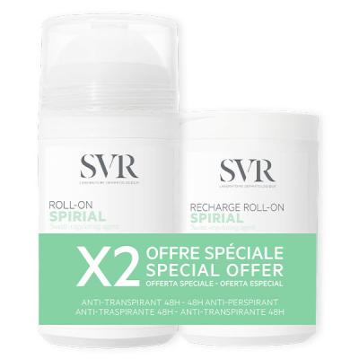 SVR  Spirial Roll-On Anti-Transpirant Intense 50ml + Eco-Recharge 50ml