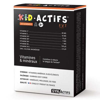 ARAGAN Kid-Actifs 30 gummies Vitamines et min&eacute;raux Synactifs