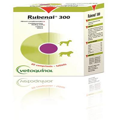 VETOQUINOL  13906 Rubenal pour chien bo&icirc;te de 60 comprim&eacute;s 300mg