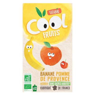 VITABIO BABYBIO Cool fruits - Gourdes La Pat's Patrouille pomme, banane x12