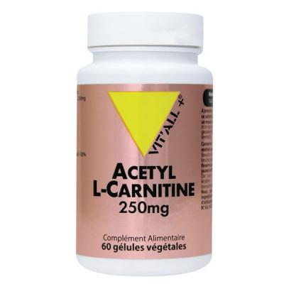 VIT ALL+ Acetyl L-carnitine 250mg 60 G&eacute;lules 250mg Vit'All+