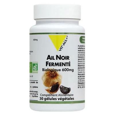 VITALL+ Ail Noir Fermente 600mg 30 G&eacute;lules Vit'All+