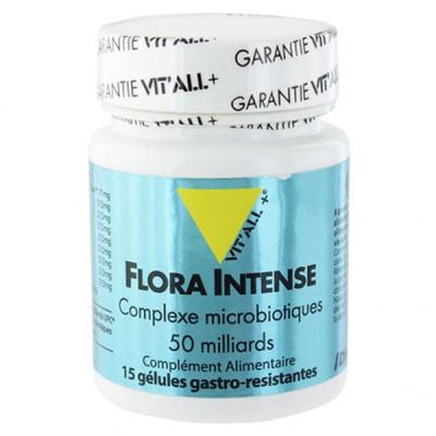 VIT ALL+ VIT'ALL+ Flora Intense complexe microbiotiques 50 milliards 15 g&eacute;lules
