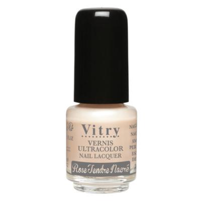 VITRY  Mini Vernis Couleur Rose Tendre Nacr&eacute; 4ml