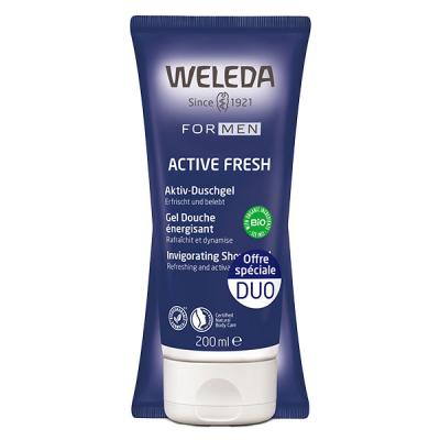 WELEDA Duo Gel douche homme &eacute;nergisant tonifie et rafra&icirc;chit 2x 