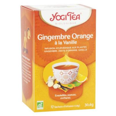 YOGI TEA  Gingembre Orange &middot; La Vanille 17 Sachets 30,6G