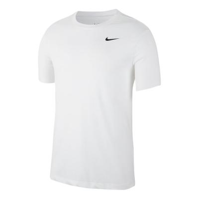 NIKE Maillot d'entra&icirc;nement  Dri-FIT Crew Solid wei&szlig;