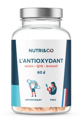 NUTRI&CO L'Antioxydant Coenzyme Q10 Raisin Brocoli 60 g&eacute;lules Peau 