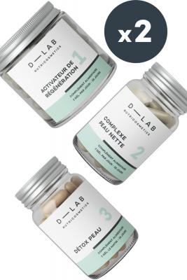 D LAB NUTRICOSMETICS Programme Peau Parfaite 2 mois - Peau r&eacute;g&eacute;n&eacute;r&eacute;e, purifi&eacute;e et matifi&eacute;e