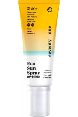 SEVENTY ONE PERCENT Spray Invisible SPF50+ 100ml Eco Sun Spray Corps et Visage SeventyOne