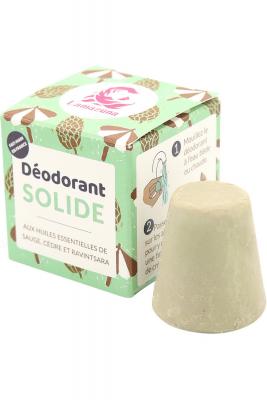 LAMAZUNA D&eacute;odorant solide Peau normale Sauge C&egrave;dre Ravintsara 