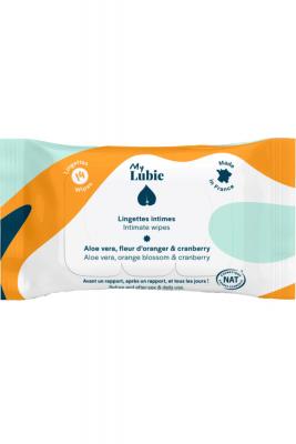 MY LUBIE Lingettes Intimes Apaisantes x14 Peaux Sensibles 