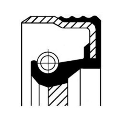 CORTECO  Bague d'&eacute;tanch&eacute;it&eacute; (transmission auto) 19036709B