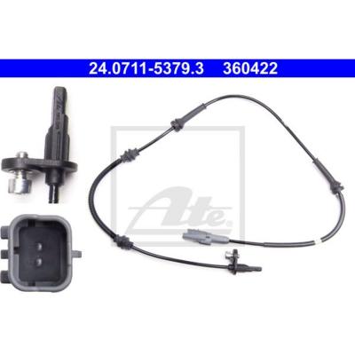 ATE Capteur, vitesse de roue  - TEVES 24.0711-5379.3