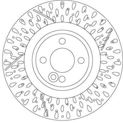 TRW Disque de frein avant  DF6930S (X1)