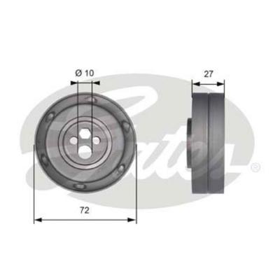 GATES Poulie-tendeur courroie de distribution PowerGrip&reg; T41216 