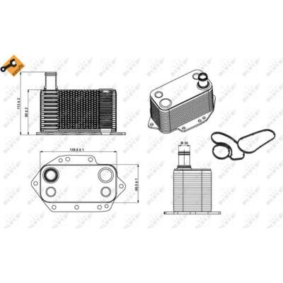 NRF Radiateur d'huile  31281 d'origine